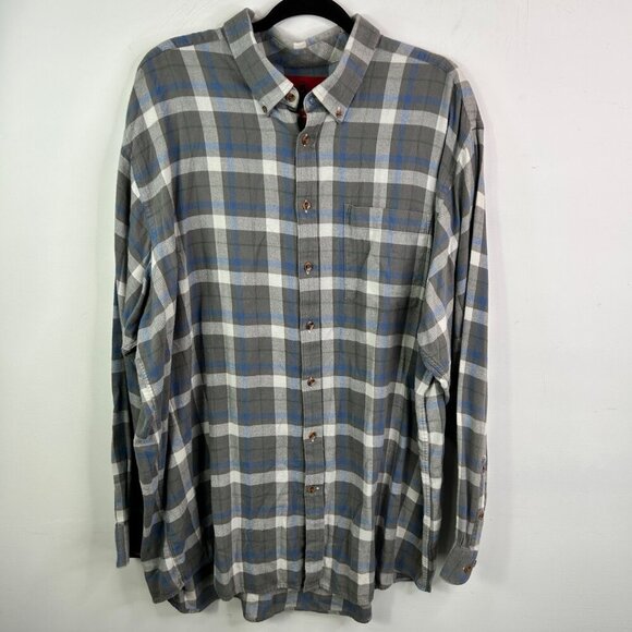 Southern Proper gray flannel long‎ sleeve size XXL - Picture 1 of 7